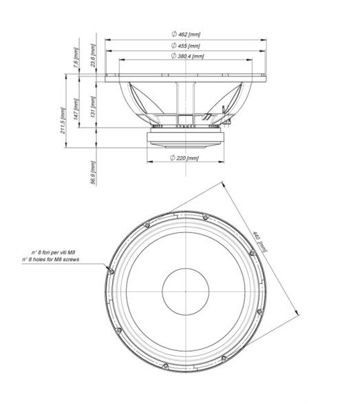 EIGHTEEN SOUND 18W1001/8 — динамик