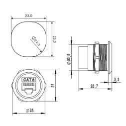 ROXTONE RAD24-C6 — разъём