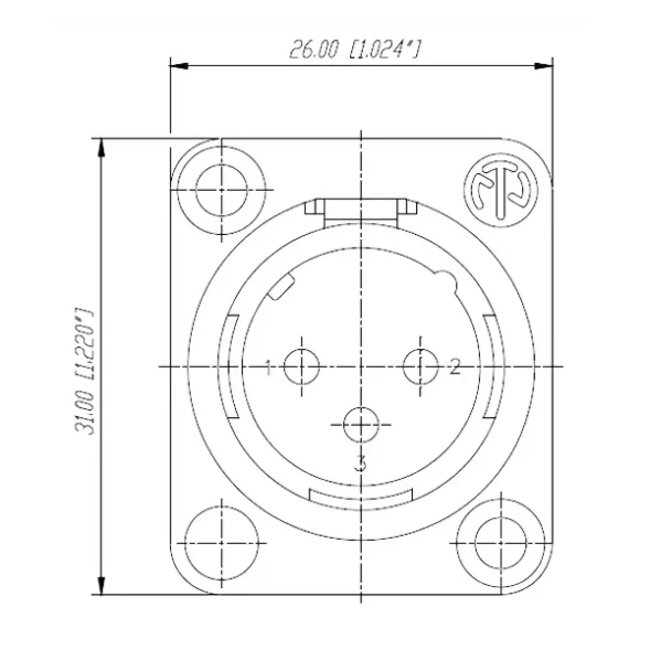 NEUTRIK NC3MD-L-1 — разъём