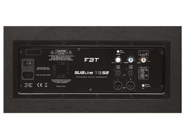 FBT SUBLINE 112SA — активный сабвуфер