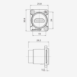 ROXTONE RAH14D — разъём