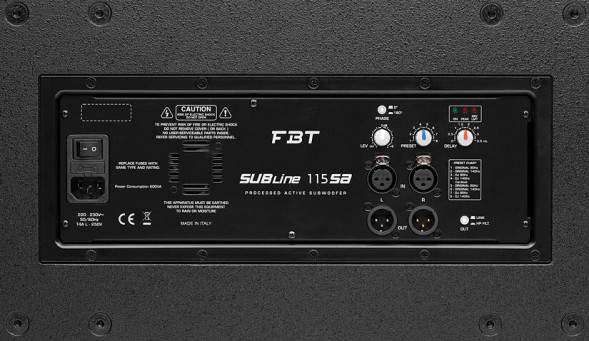 FBT SUBLINE 115SA — активный сабвуфер