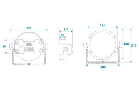 INVOLIGHT SLIMPAR784 — светодиодный прожектор PAR