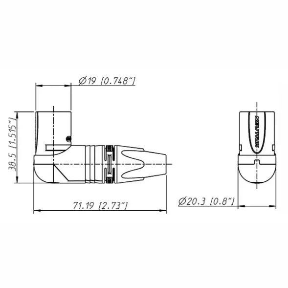 NEUTRIK NC3MRX — разъём
