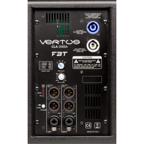 FBT VERTUS CLA 208SA — активный сабвуфер
