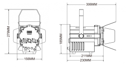 ANZHEE Fresnel 40 RGBW ZOOM — прожектор Френеля
