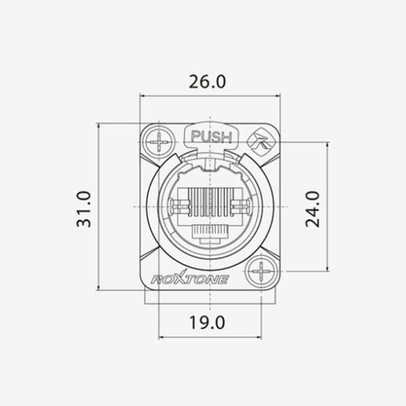 ROXTONE RE8FD5H — разъём