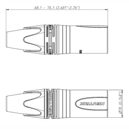 NEUTRIK NC3MXX-BAG — разъём