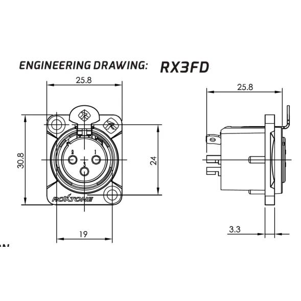 ROXTONE RX3FD-BT — разъём