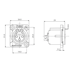 ROXTONE RX3FDHD-NT — разъём