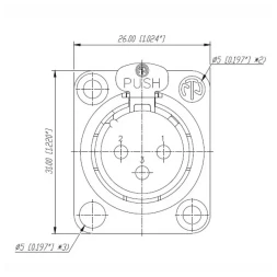 NEUTRIK NC3FD-L-B-1 — разъём