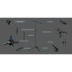 ROXTONE PMS110 Black — микрофонная стойка